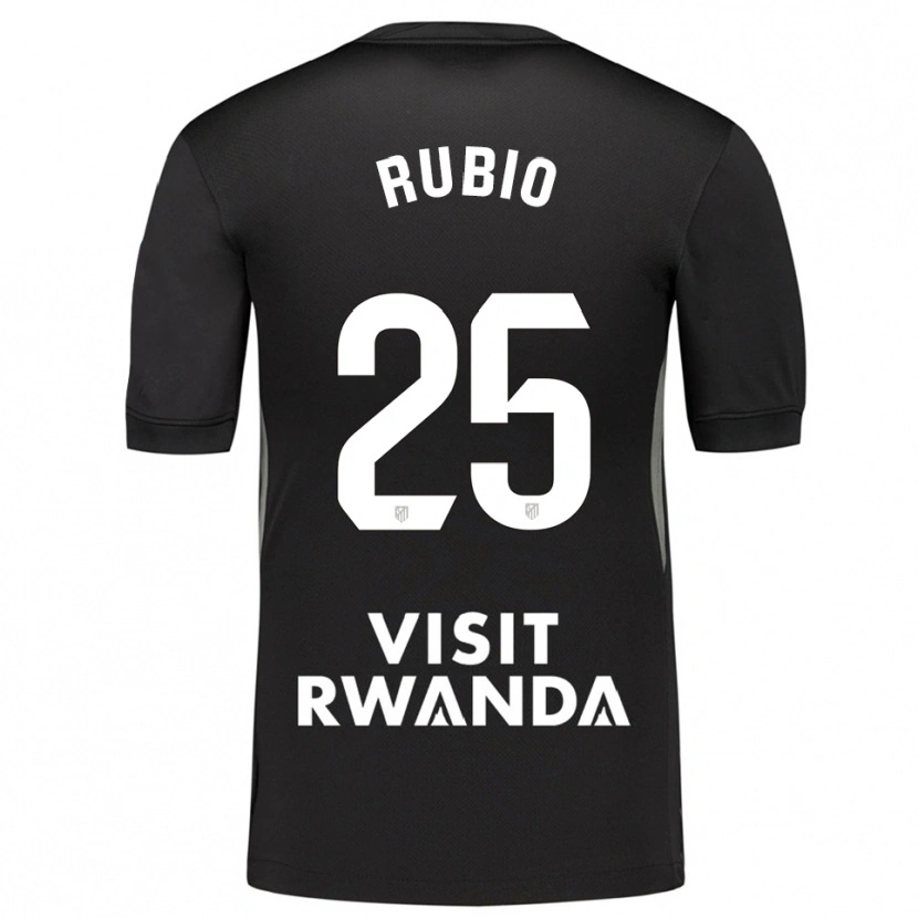 Danxen Criança Daniel Rubio #25 Preto Branco Camisola Guarda-Redes 2025/26 Camisa Brasil