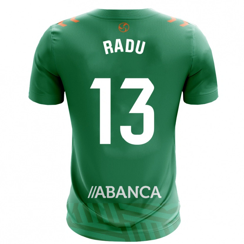 Danxen Criança Ionuț Radu #13 Verde Branco Camisola Guarda-Redes 2025/26 Camisa Brasil