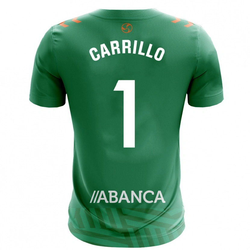 Danxen Criança Coke Carrillo #1 Verde Branco Camisola Guarda-Redes 2025/26 Camisa Brasil
