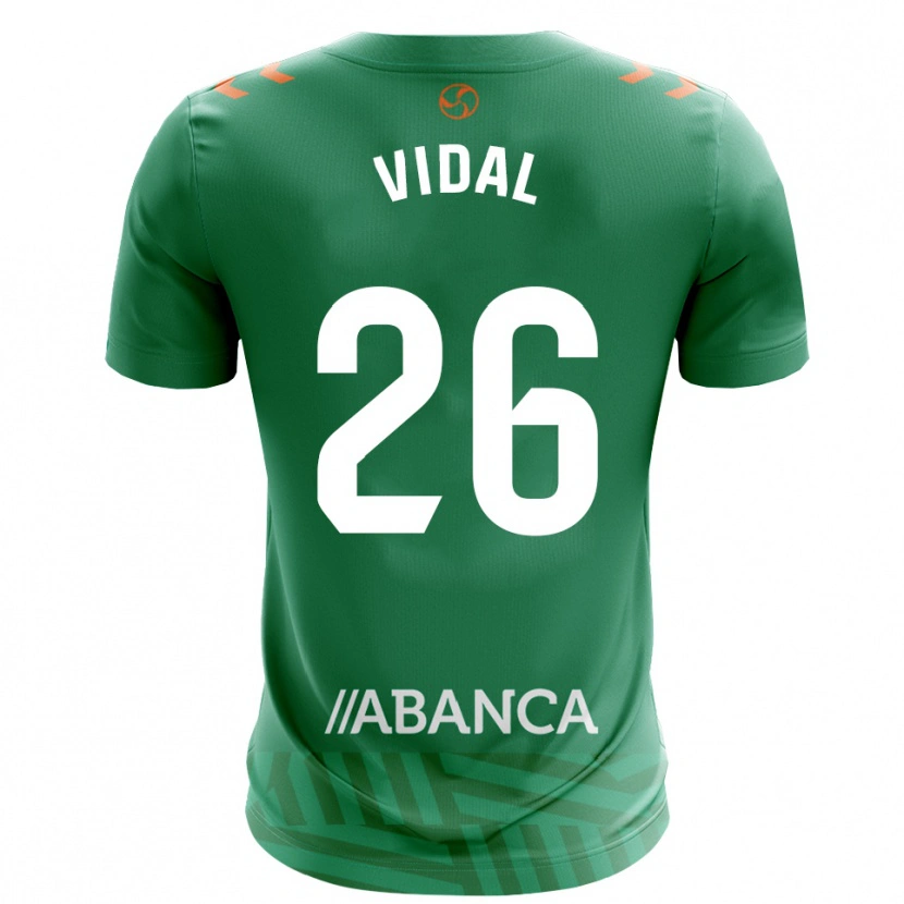 Danxen Criança Marc Vidal #26 Verde Branco Camisola Guarda-Redes 2025/26 Camisa Brasil