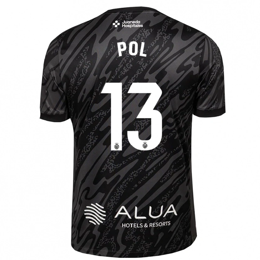 Danxen Criança Joan Pol #13 Cinza Escuro Preto Camisola Guarda-Redes 2025/26 Camisa Brasil