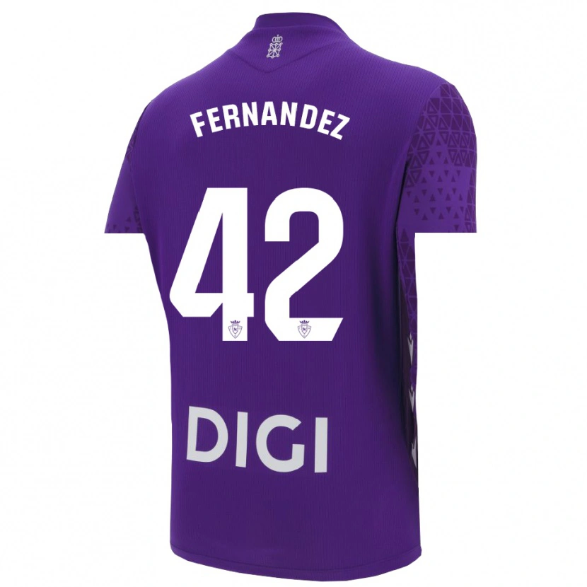 Danxen Criança Rafa Fernández #42 Roxo Branco Camisola Guarda-Redes 2025/26 Camisa Brasil