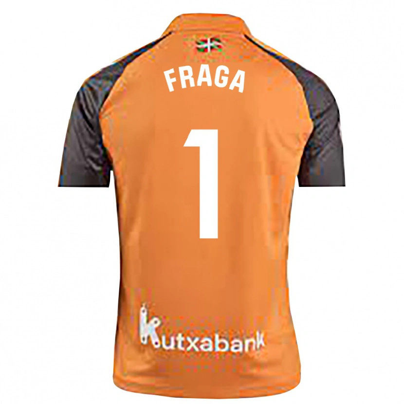 Danxen Criança Aitor Fraga #1 Preto Laranja Camisola Guarda-Redes 2025/26 Camisa Brasil