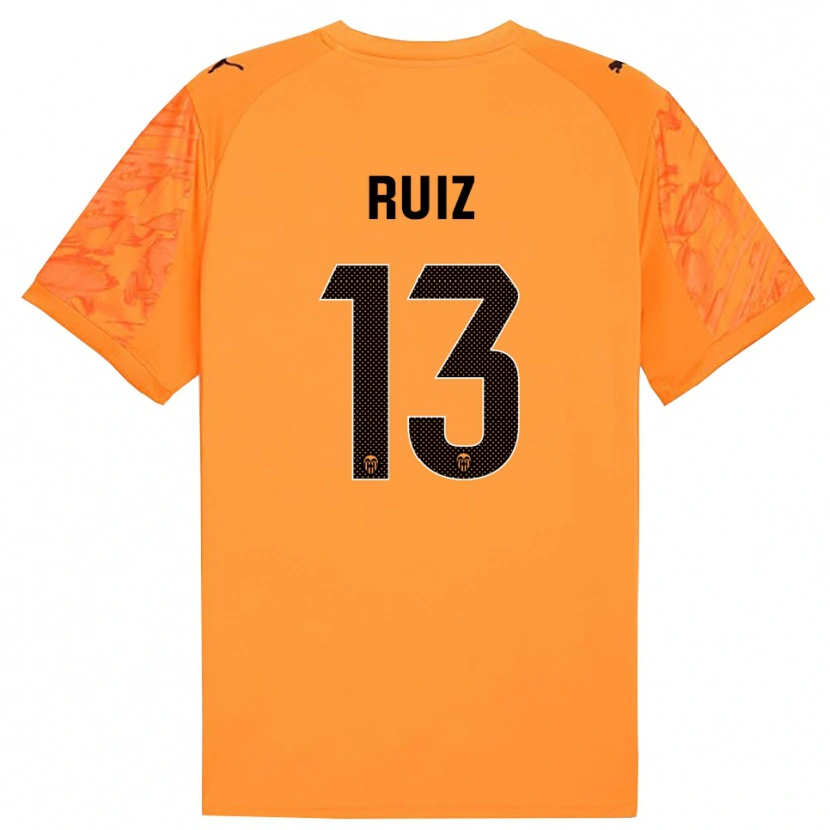 Danxen Criança Nil Ruiz #13 Laranja Preto Camisola Guarda-Redes 2025/26 Camisa Brasil