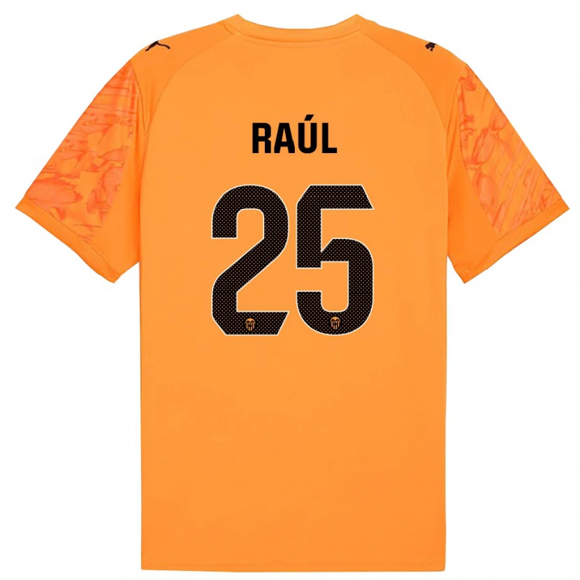 Danxen Criança Raúl Jiménez #25 Laranja Preto Camisola Guarda-Redes 2025/26 Camisa Brasil