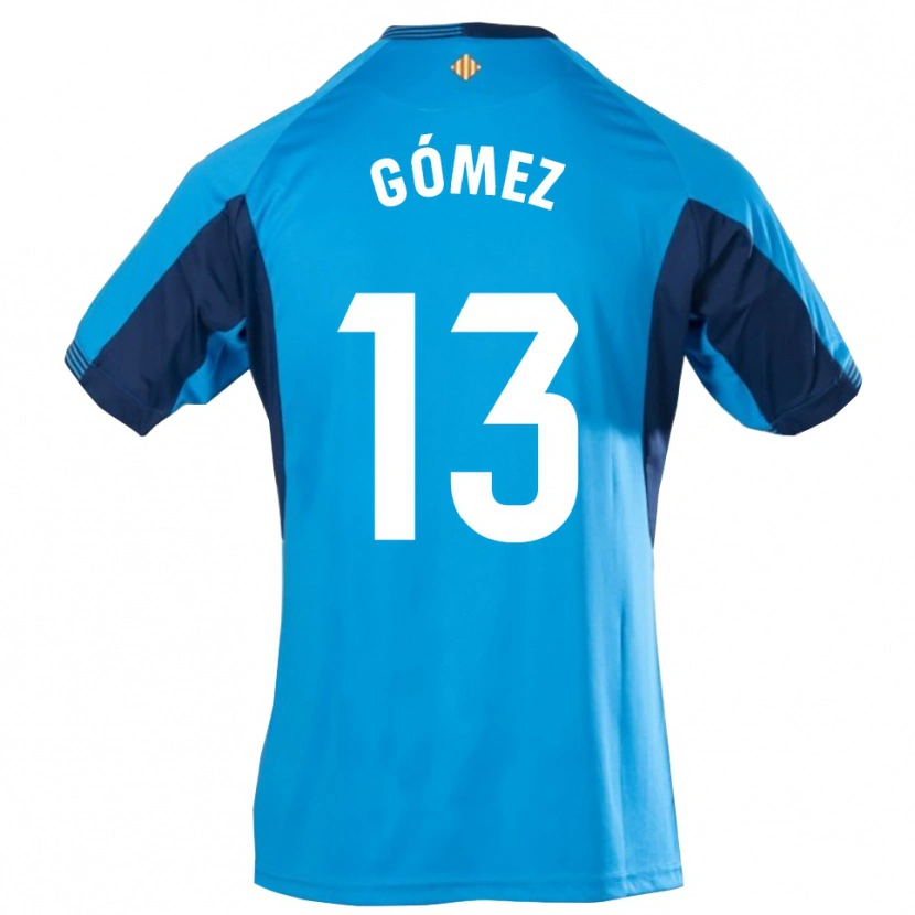 Danxen Criança Rubén Gómez #13 Azul Branco Camisola Guarda-Redes 2025/26 Camisa Brasil