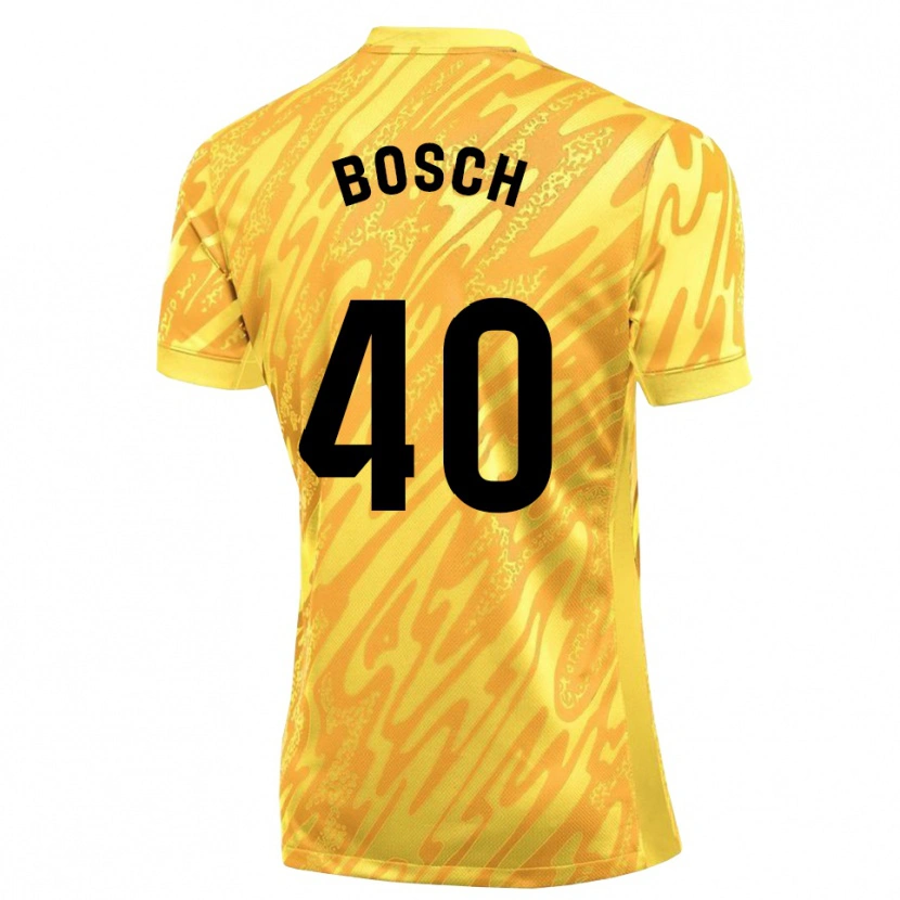 Danxen Criança Owen Bosch #40 Amarelo Preto Camisola Guarda-Redes 2025/26 Camisa Brasil