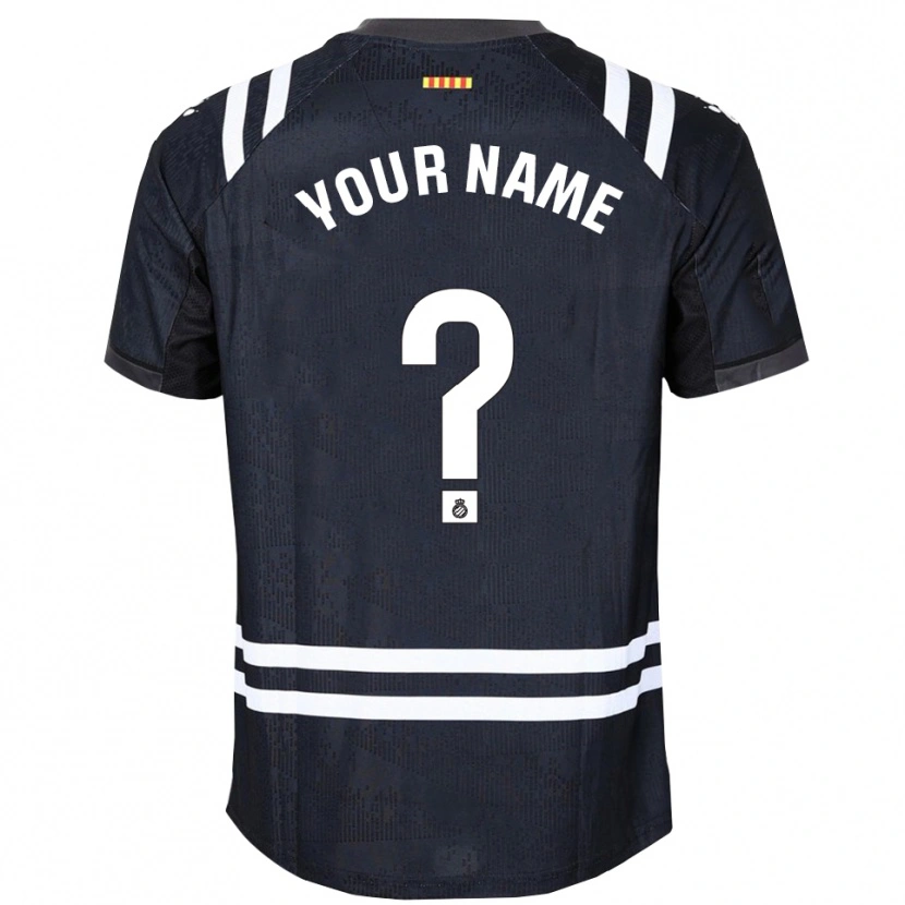 Danxen Criança RCD Espanyol Preto Branco Camisola Guarda-Redes 2025/26 Camisa Brasil