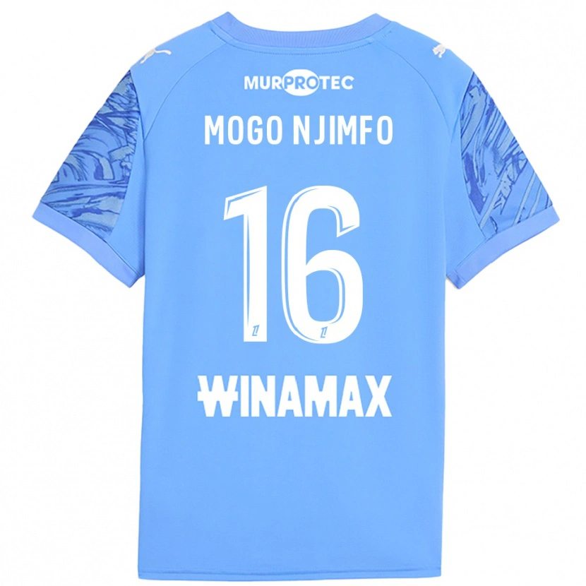 Danxen Criança Arthur Mogo Njimfo #16 Azul Claro Branco Camisola Guarda-Redes 2025/26 Camisa Brasil