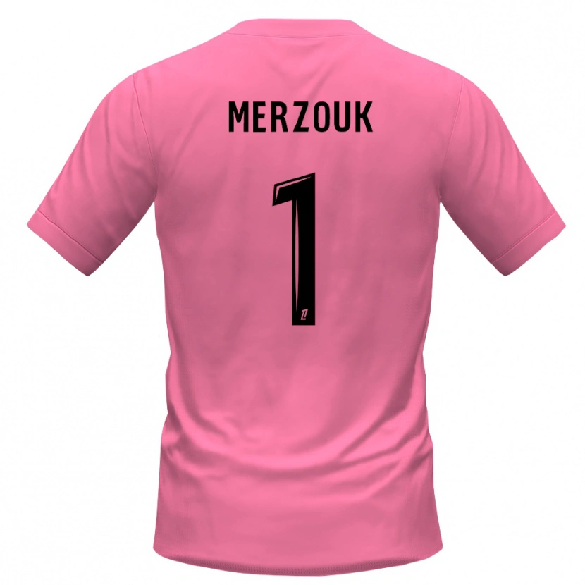 Danxen Criança Samy Merzouk #1 Rosa Preto Camisola Guarda-Redes 2025/26 Camisa Brasil