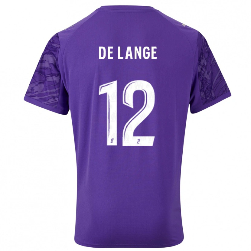 Danxen Criança Jeffrey de Lange #12 Roxo Branco Camisola Guarda-Redes 2025/26 Camisa Brasil