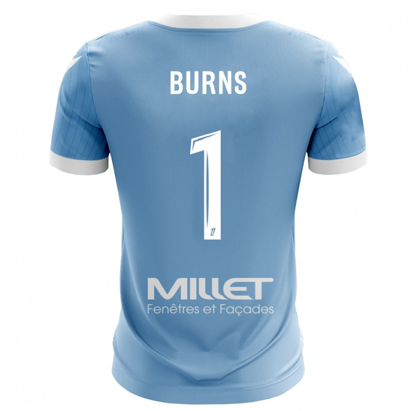 Danxen Criança Emily Burns #1 Azul Céu Claro Camisola Guarda-Redes 2025/26 Camisa Brasil