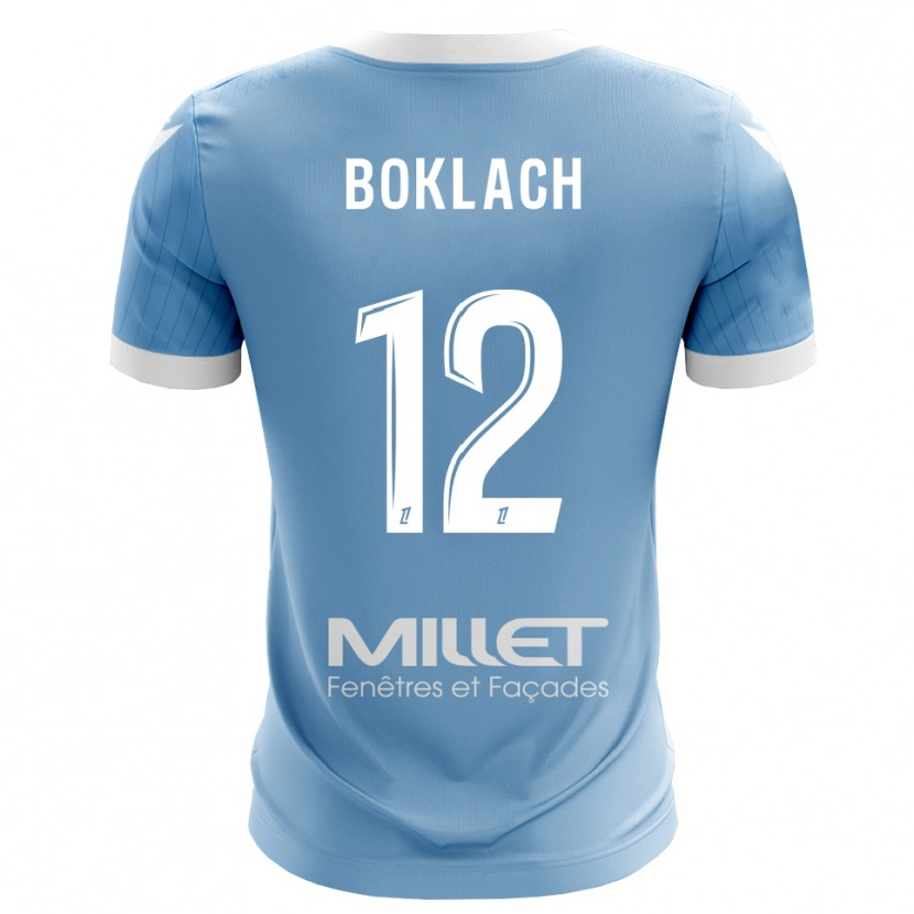 Danxen Criança Kateryna Boklach #12 Azul Céu Claro Camisola Guarda-Redes 2025/26 Camisa Brasil