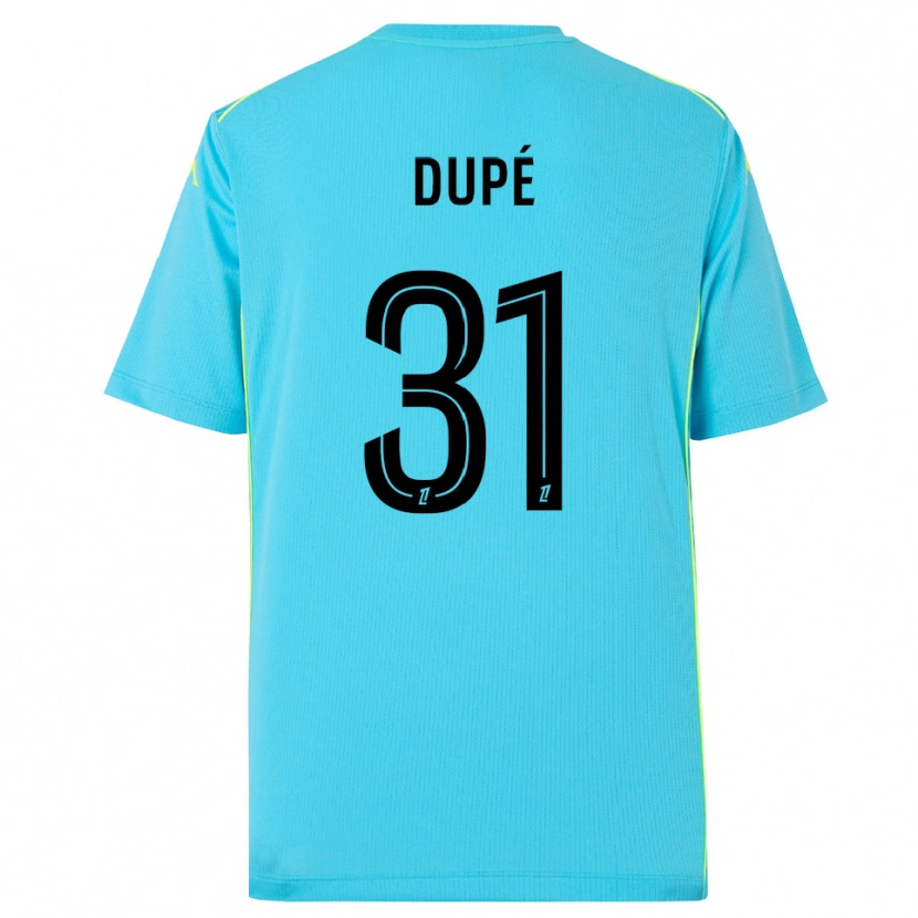 Danxen Criança Maxime Dupé #31 Azul Céu Preto Camisola Guarda-Redes 2025/26 Camisa Brasil
