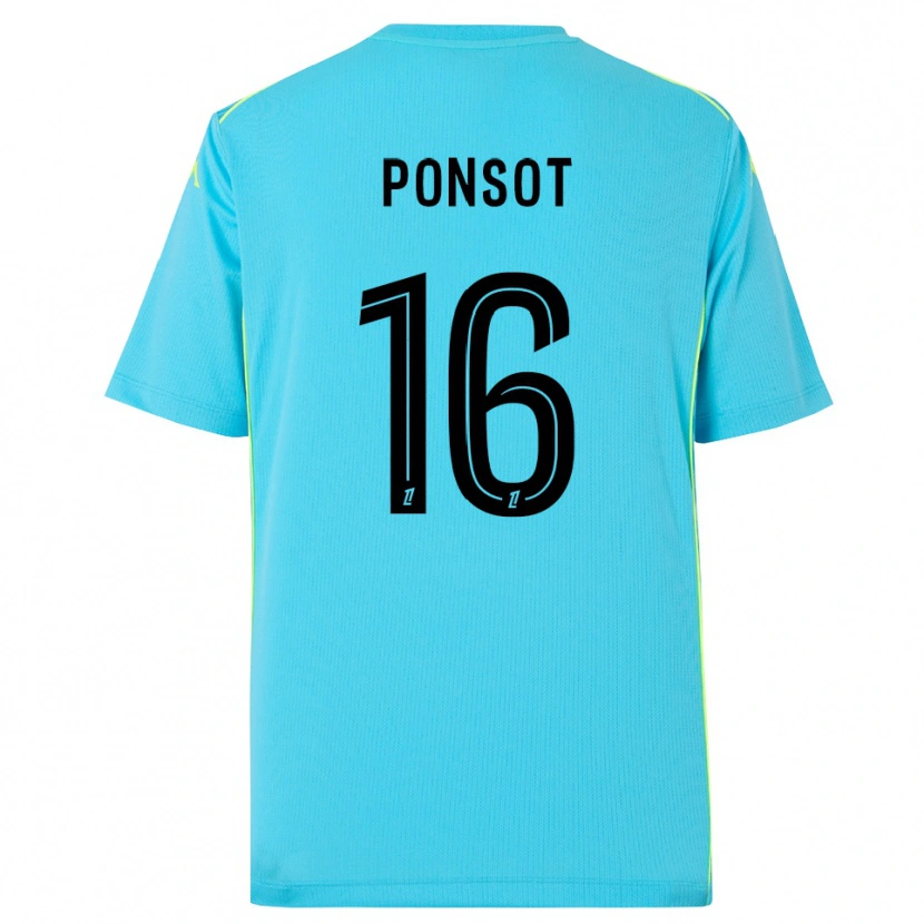 Danxen Criança Martin Ponsot #16 Azul Céu Preto Camisola Guarda-Redes 2025/26 Camisa Brasil