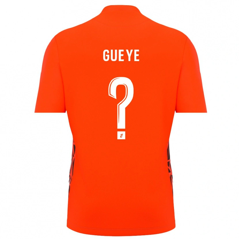 Danxen Criança Khady Gueye #0 Branco Laranja Camisola Guarda-Redes 2025/26 Camisa Brasil