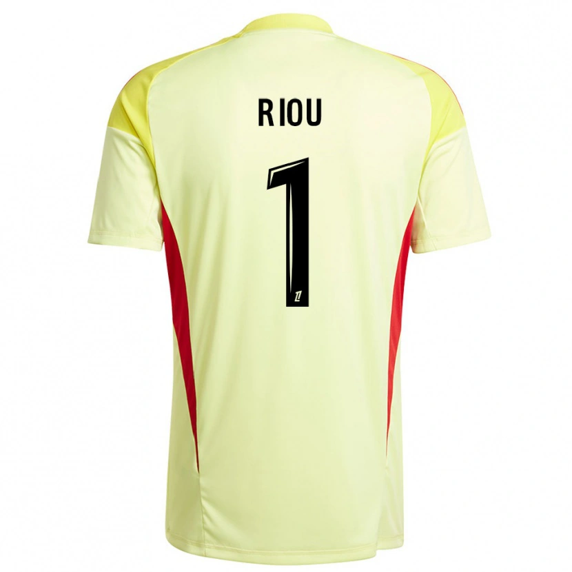 Danxen Criança Rémy Riou #1 Amarelo Claro Preto Camisola Guarda-Redes 2025/26 Camisa Brasil