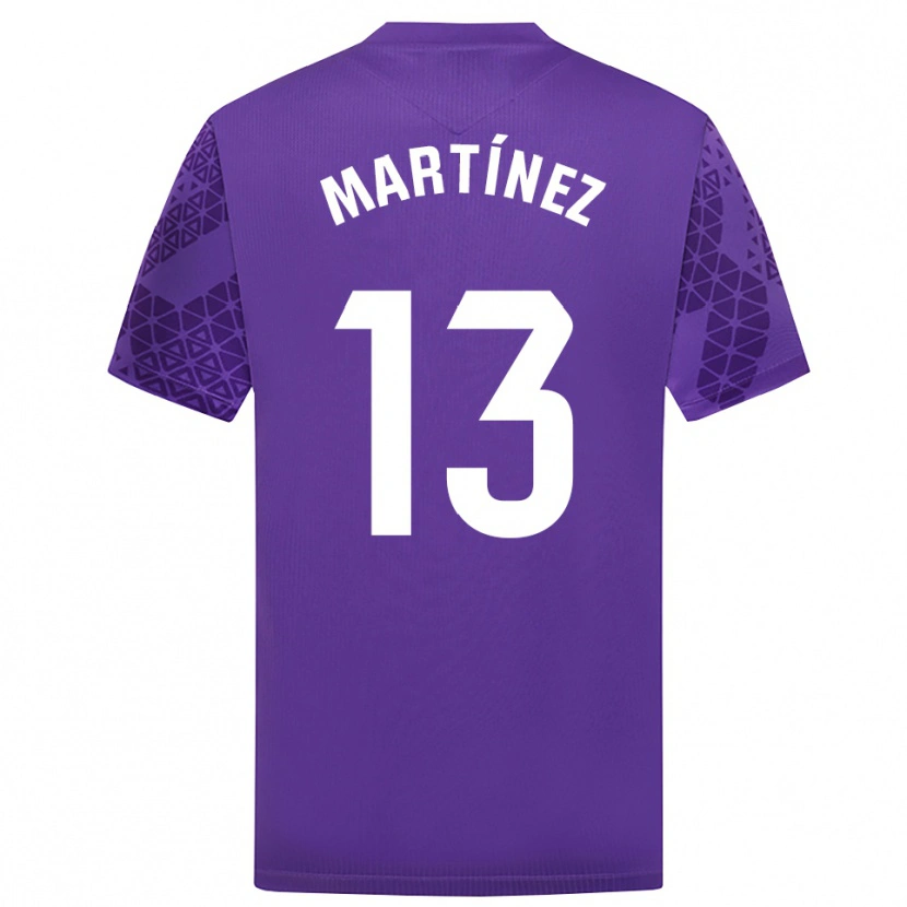Danxen Criança Fernando Martínez #13 Roxo Branco Camisola Guarda-Redes 2025/26 Camisa Brasil