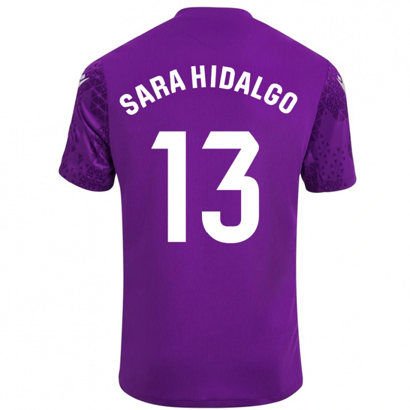 Danxen Criança Sara Hidalgo Merino #13 Roxo Escuro Branco Camisola Guarda-Redes 2025/26 Camisa Brasil