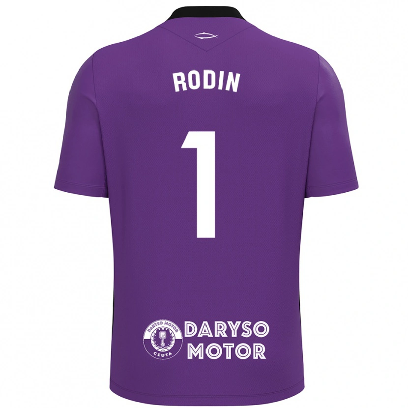 Danxen Criança Antonio Rodin #1 Roxo Branco Camisola Guarda-Redes 2025/26 Camisa Brasil