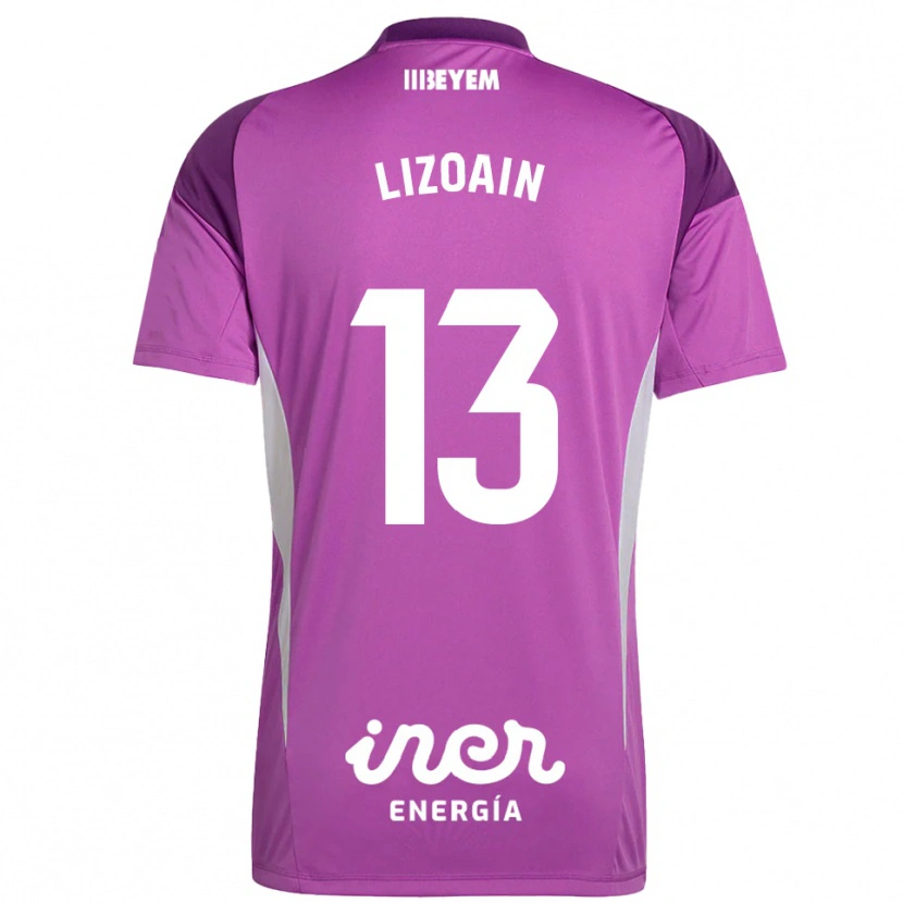Danxen Criança Raúl Lizoain #13 Lilás Roxo Camisola Guarda-Redes 2025/26 Camisa Brasil