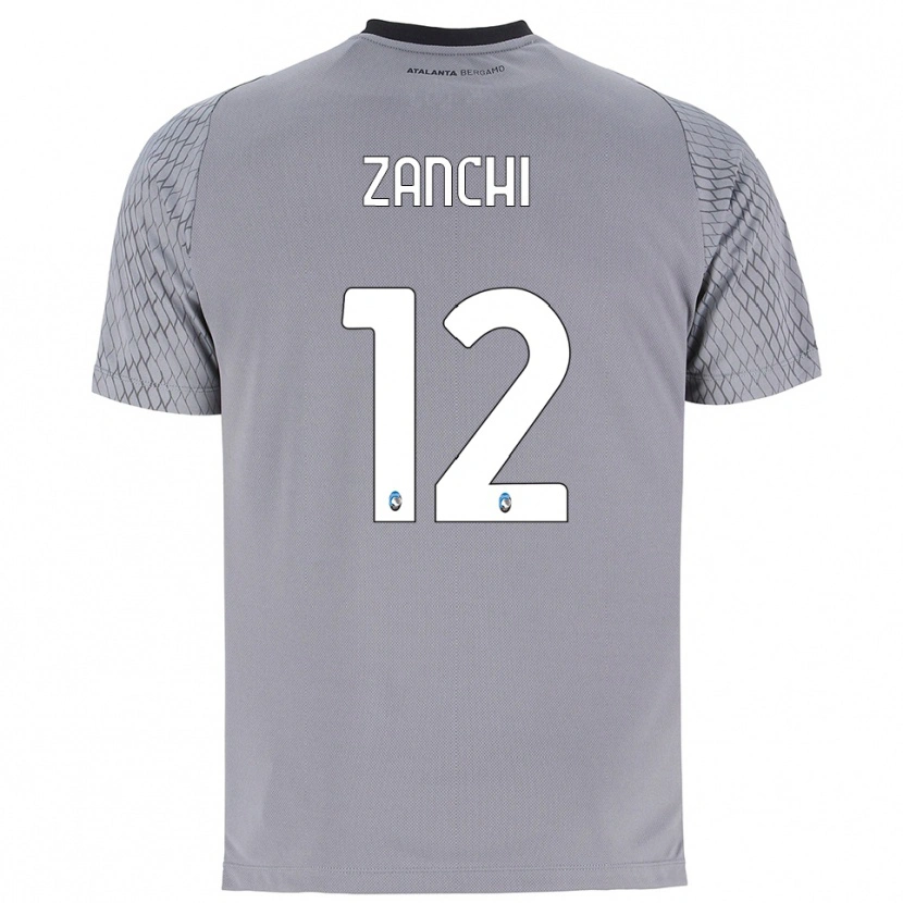 Danxen Criança Edoardo Zanchi #12 Cinza Azul Vermelho Camisola Guarda-Redes 2025/26 Camisa Brasil