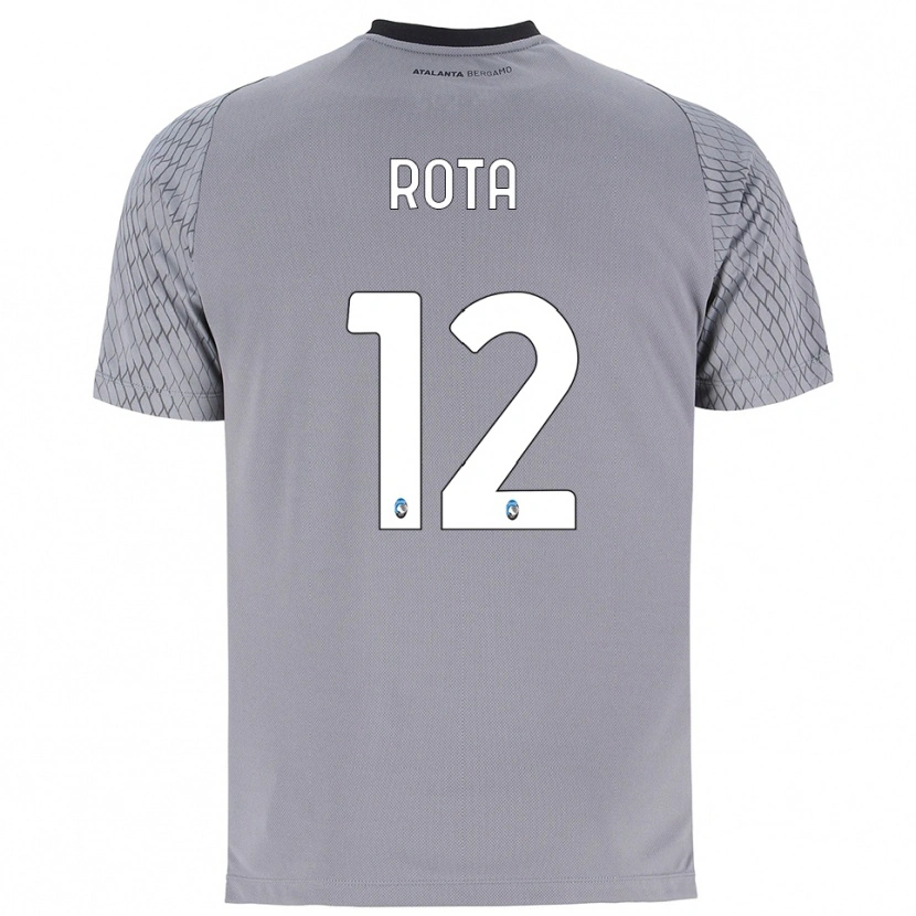 Danxen Criança Nicolò Rota #12 Cinza Azul Vermelho Camisola Guarda-Redes 2025/26 Camisa Brasil