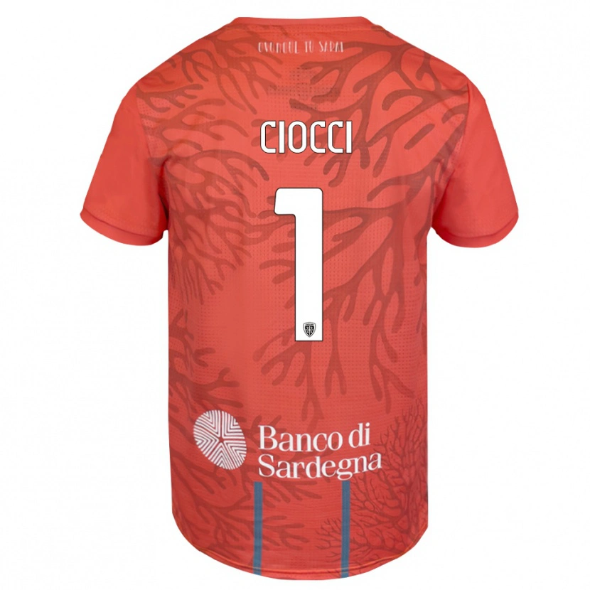 Danxen Criança Giuseppe Ciocci #1 Laranja Vermelho Branco Camisola Guarda-Redes 2025/26 Camisa Brasil