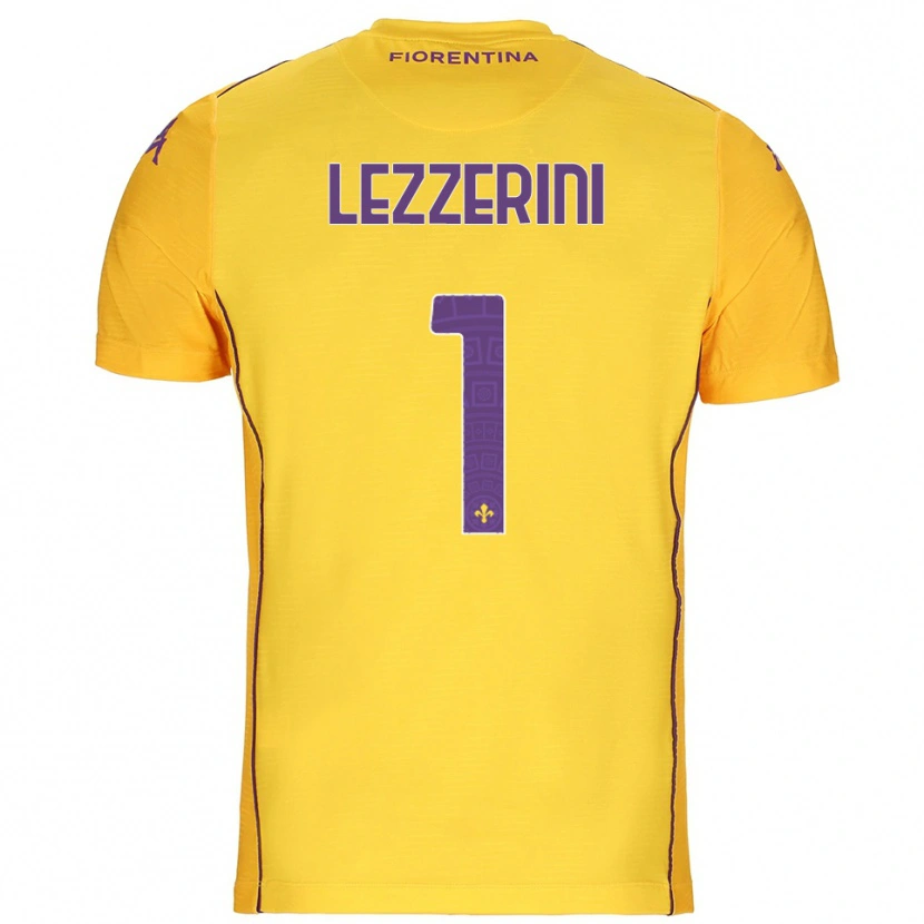 Danxen Criança Luca Lezzerini #1 Laranja Amarelo Roxo Camisola Guarda-Redes 2025/26 Camisa Brasil