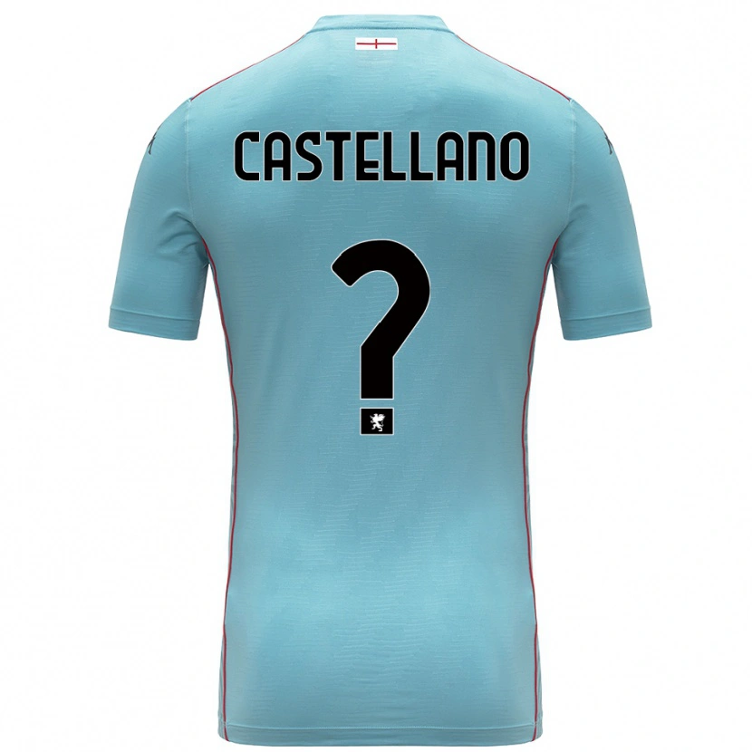 Danxen Criança Cristiano Castellano #0 Azul Cinza Camisola Guarda-Redes 2025/26 Camisa Brasil