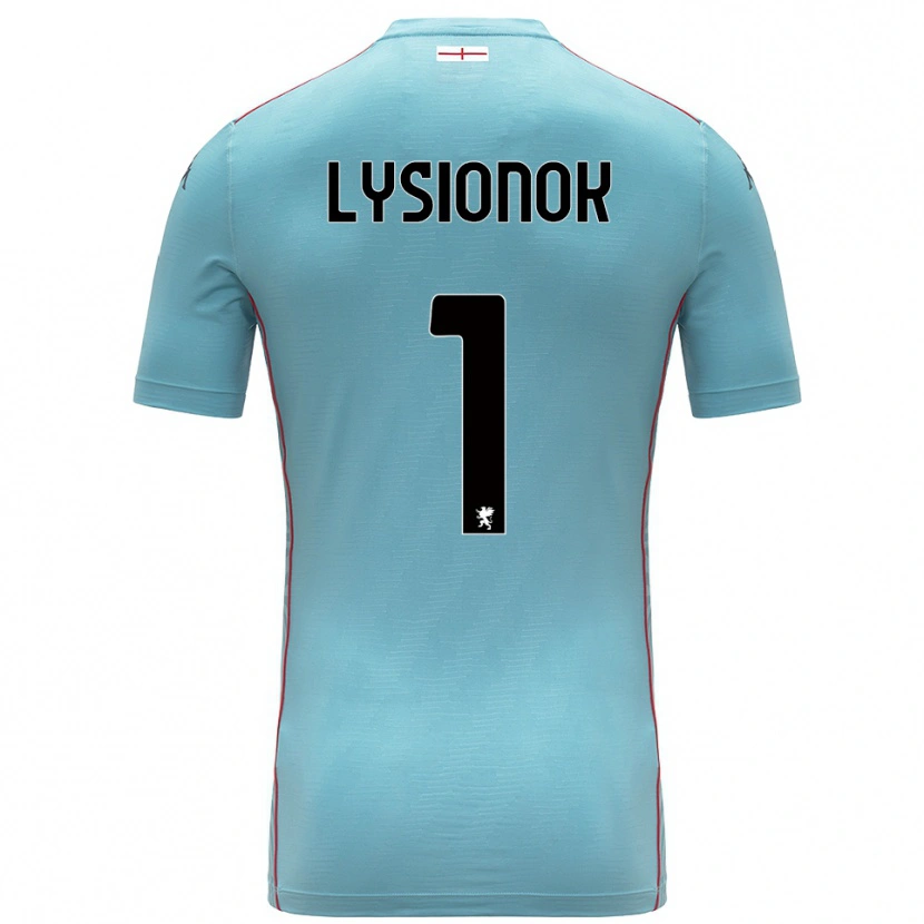Danxen Criança Ernestas Lysionok #1 Azul Cinza Camisola Guarda-Redes 2025/26 Camisa Brasil