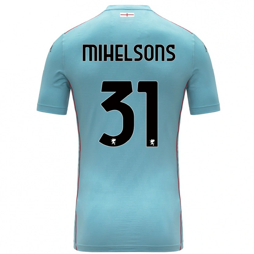 Danxen Criança Rendijs Mihelsons #31 Azul Cinza Camisola Guarda-Redes 2025/26 Camisa Brasil