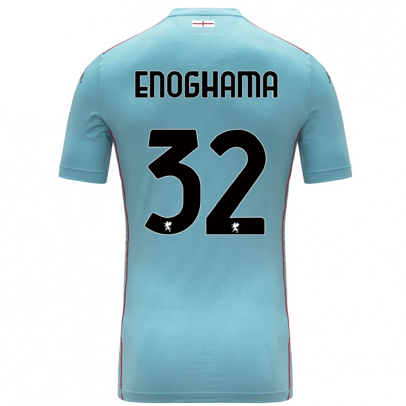 Danxen Criança Isaac Enoghama #32 Azul Cinza Camisola Guarda-Redes 2025/26 Camisa Brasil