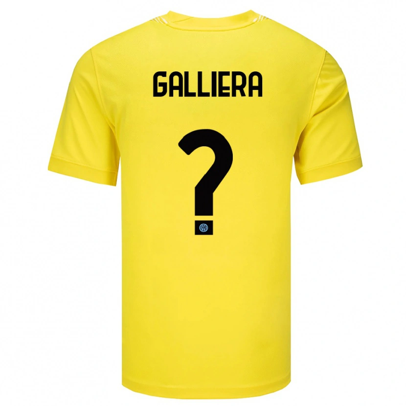 Danxen Criança Carlo Galliera #0 Amarelo Claro Preto Camisola Guarda-Redes 2025/26 Camisa Brasil
