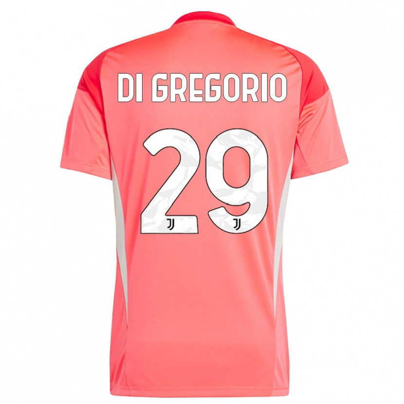 Danxen Criança Michele Di Gregorio #29 Laranja Vermelho Camisola Guarda-Redes 2025/26 Camisa Brasil