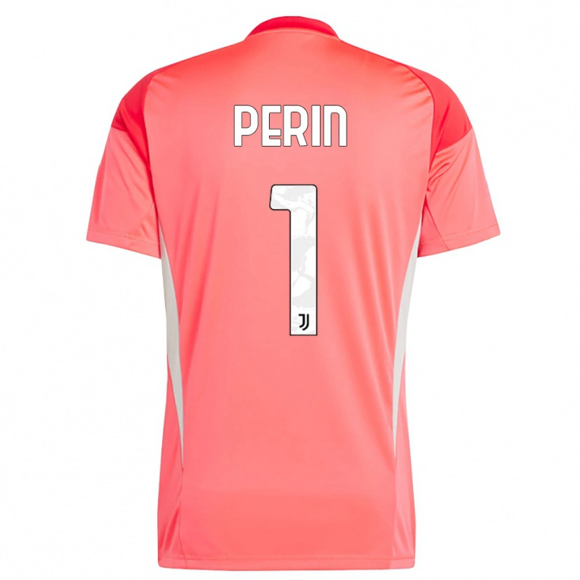 Danxen Criança Mattia Perin #1 Laranja Vermelho Camisola Guarda-Redes 2025/26 Camisa Brasil