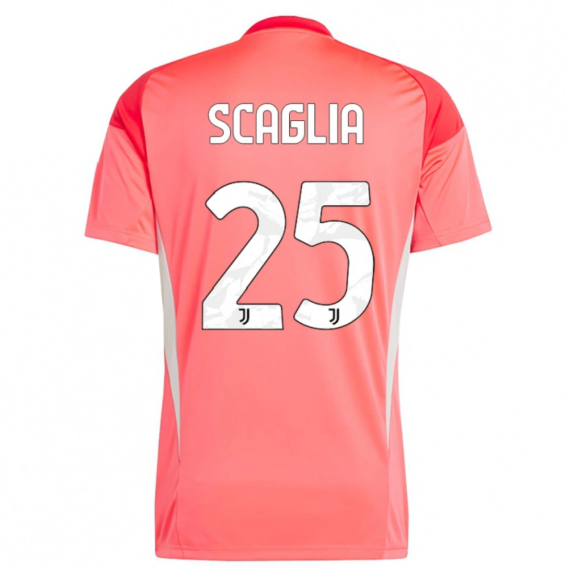 Danxen Criança Simone Scaglia #25 Laranja Vermelho Camisola Guarda-Redes 2025/26 Camisa Brasil