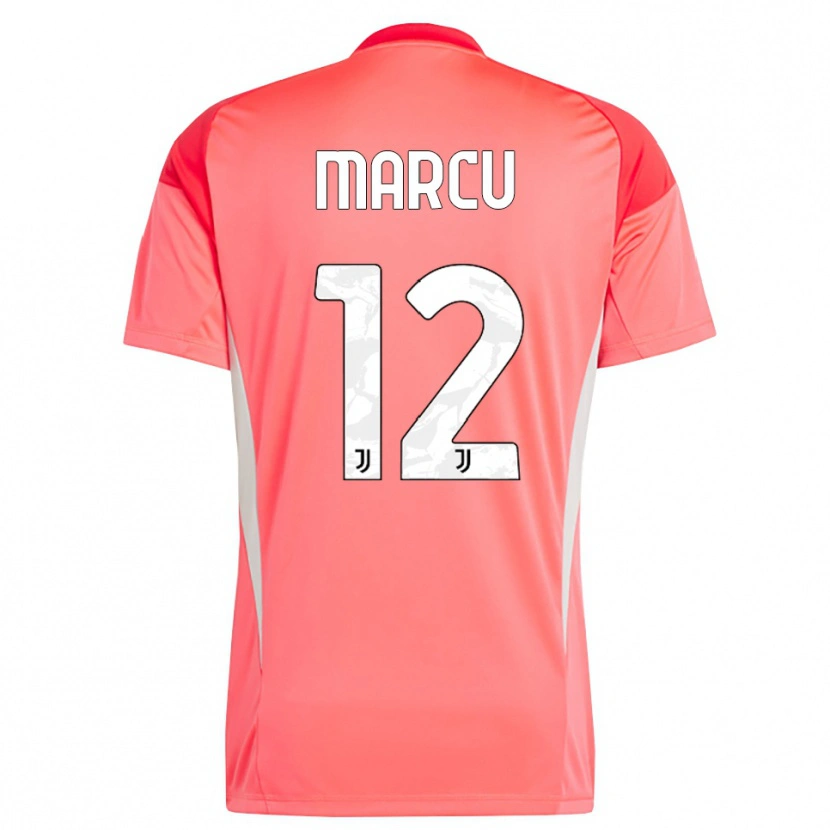 Danxen Criança Alessio Marcu #12 Laranja Vermelho Camisola Guarda-Redes 2025/26 Camisa Brasil