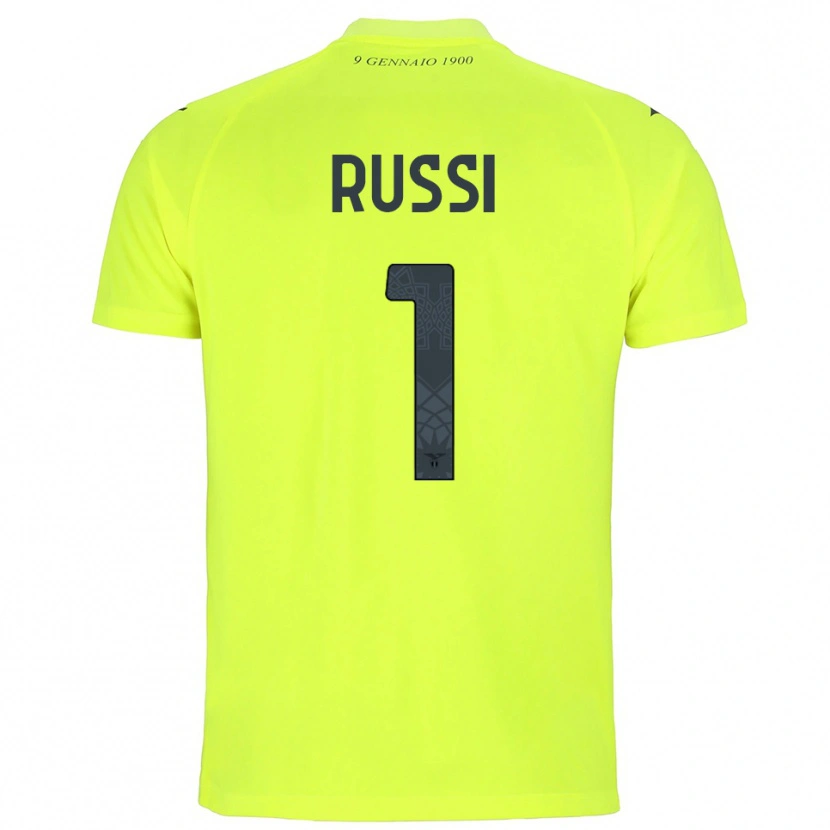 Danxen Criança Gabriele Russi #1 Verde Fluorescente Camisola Guarda-Redes 2025/26 Camisa Brasil