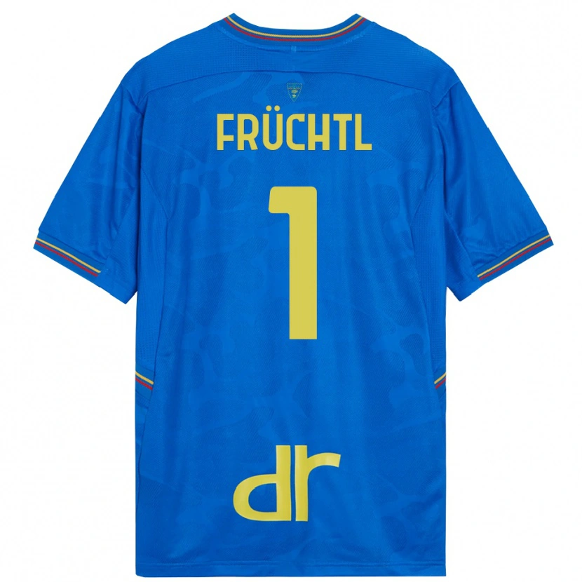 Danxen Criança Christian Früchtl #1 Azul Real Marrom Camisola Guarda-Redes 2025/26 Camisa Brasil