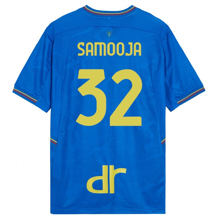 Danxen Criança Jasper Samooja #32 Azul Real Marrom Camisola Guarda-Redes 2025/26 Camisa Brasil