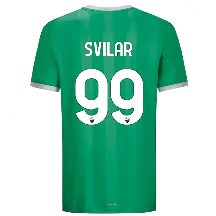 Danxen Criança Mile Svilar #99 Branco Verde Camisola Guarda-Redes 2025/26 Camisa Brasil
