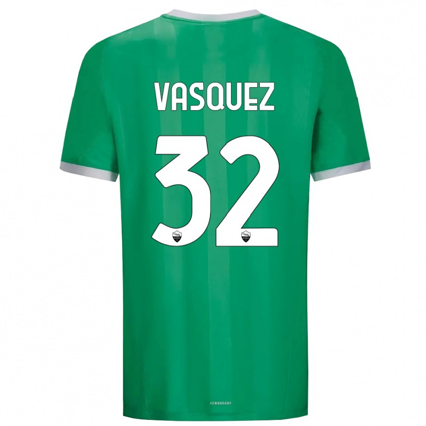Danxen Criança Devis Vásquez #32 Branco Verde Camisola Guarda-Redes 2025/26 Camisa Brasil