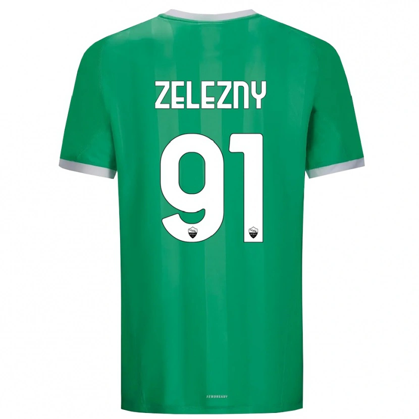 Danxen Criança Radoslaw Zelezny #91 Branco Verde Camisola Guarda-Redes 2025/26 Camisa Brasil
