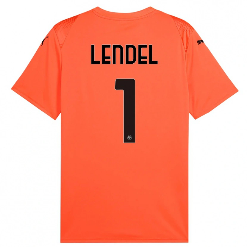 Danxen Criança Davide Lendel #1 Preto Laranja Camisola Guarda-Redes 2025/26 Camisa Brasil
