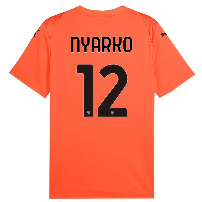 Danxen Criança Lorenzo Nyarko #12 Preto Laranja Camisola Guarda-Redes 2025/26 Camisa Brasil