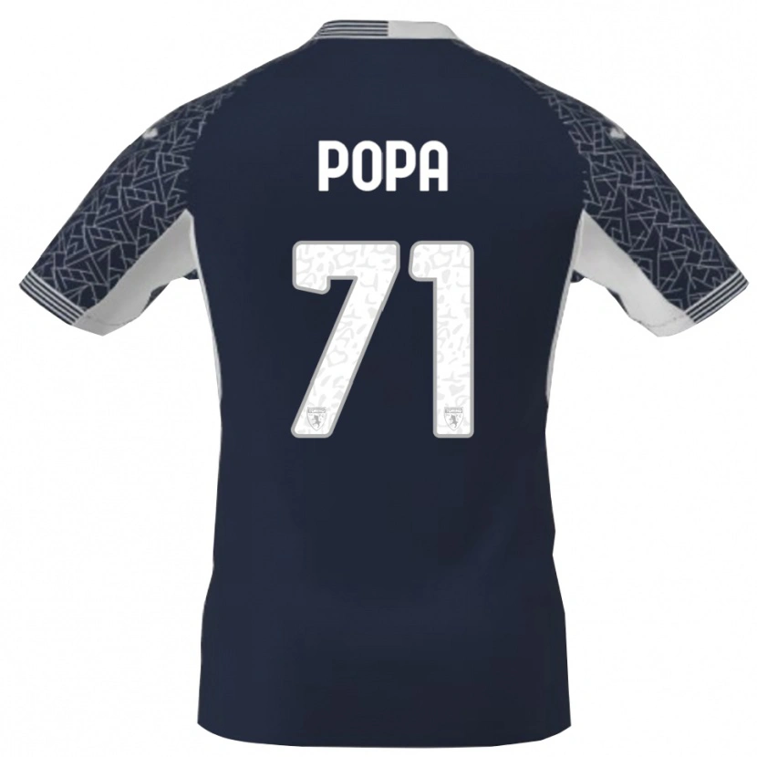 Danxen Criança Mihai Popa #71 Azul Preto Branco Camisola Guarda-Redes 2025/26 Camisa Brasil