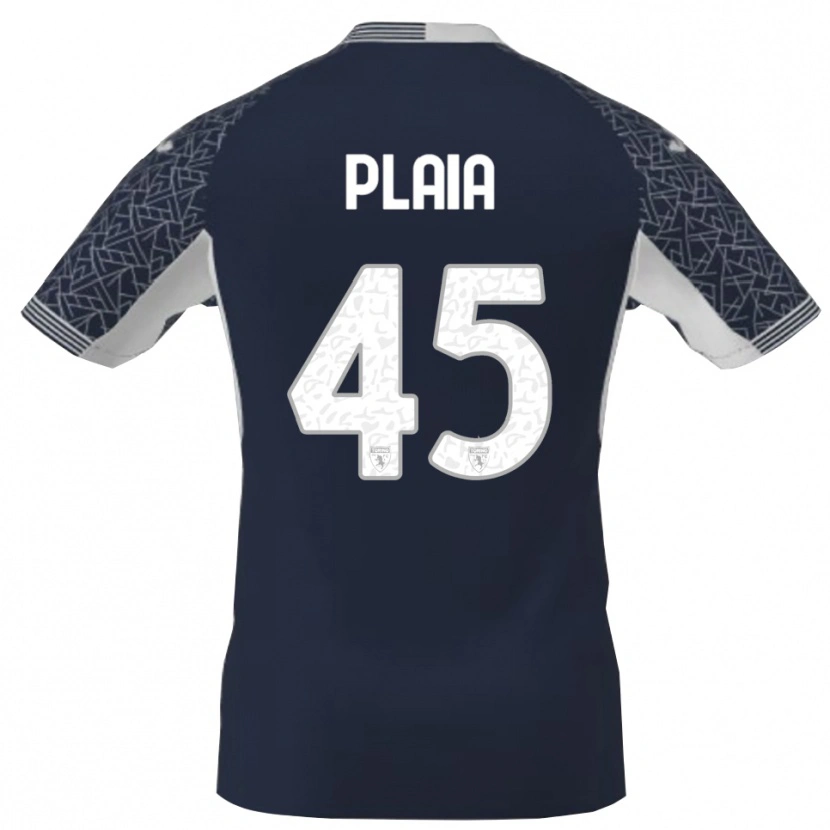 Danxen Criança Francesco Plaia #45 Azul Preto Branco Camisola Guarda-Redes 2025/26 Camisa Brasil
