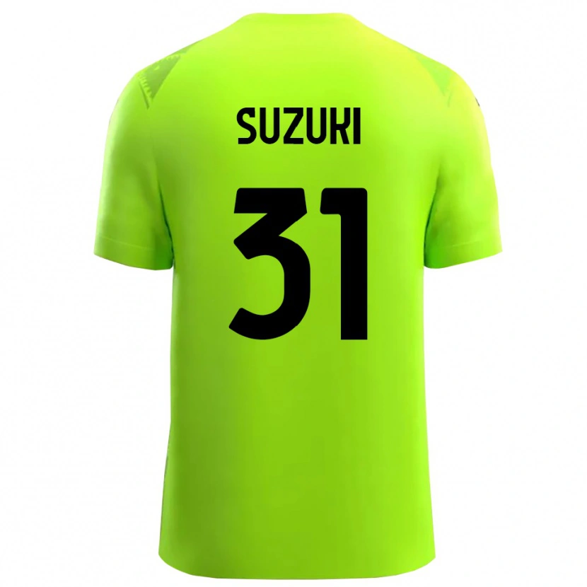 Danxen Criança Zion Suzuki #31 Preto Verde Grama Camisola Guarda-Redes 2025/26 Camisa Brasil