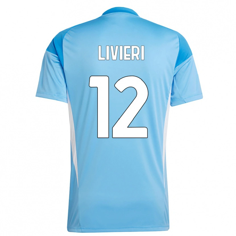 Danxen Criança Alessandro Livieri #12 Branco Azul Céu Camisola Guarda-Redes 2025/26 Camisa Brasil